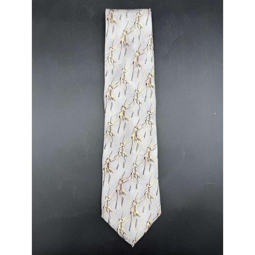 J. GARCIA Collector's Edition "Feeding in the Light" Abstract Art 100% Silk Tie
